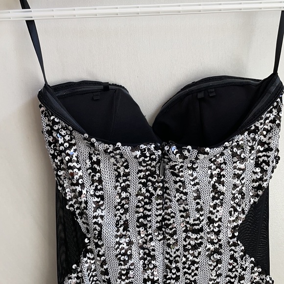 Bebe Strapless Sequin Dress - Picture 5 of 7